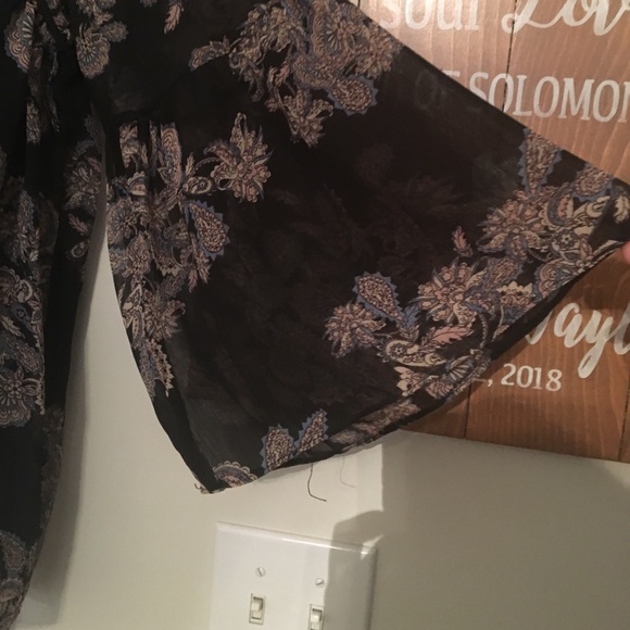 Ruffle babydoll chiffon top - Picture 2 of 7